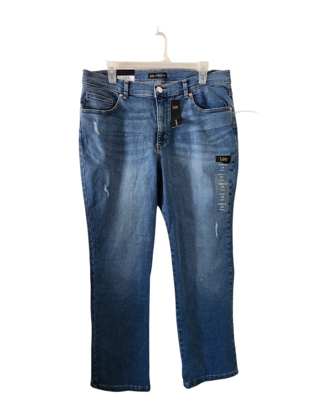 Lee Relaxed Fit Straight Leg Mid Rise Jeans New